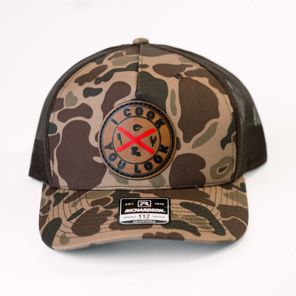 I Cook You Look Camo Trucker Hat – Richardson 112 - Merchandise | My Store