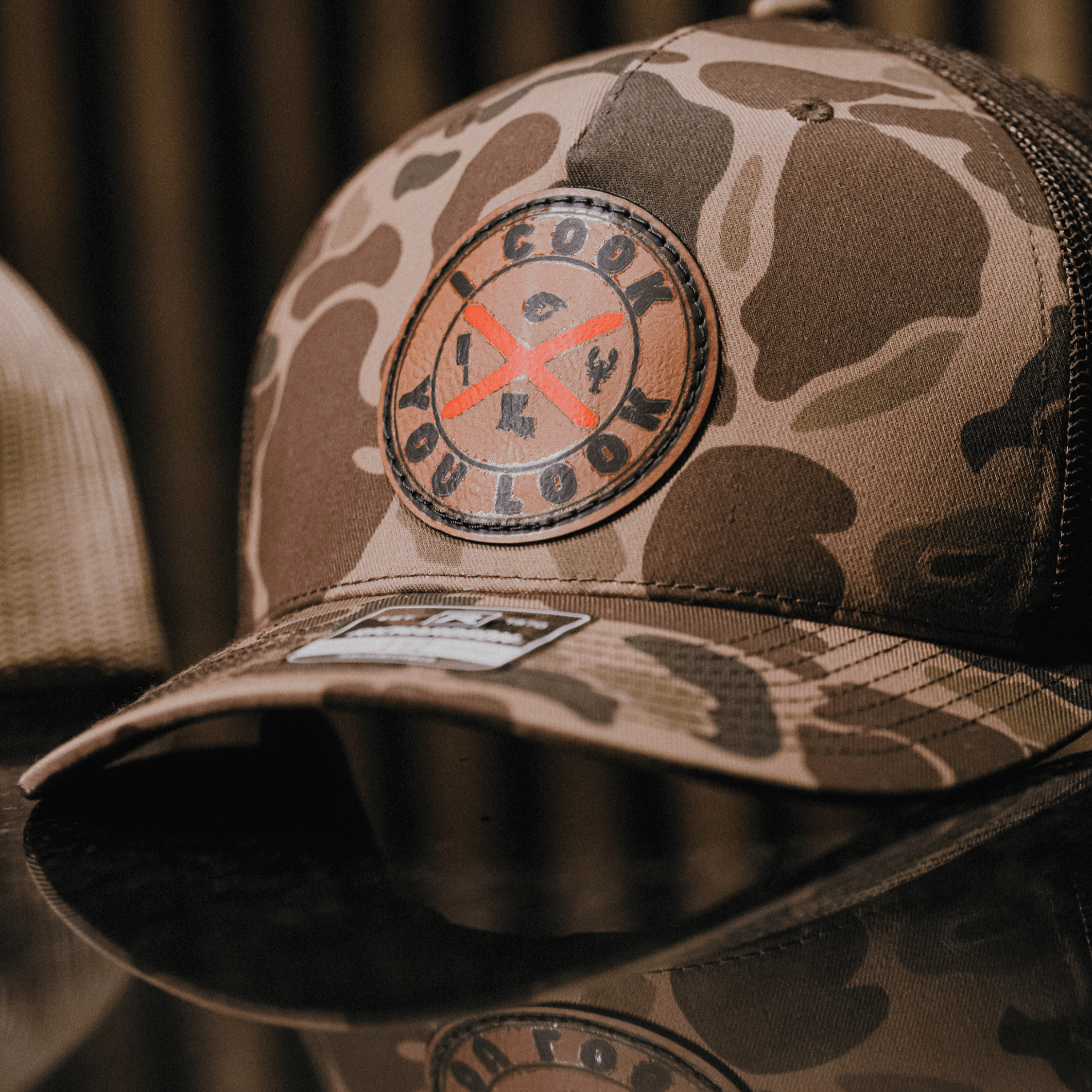 I Cook You Look Camo Trucker Hat – Richardson 112 - Merchandise | My Store