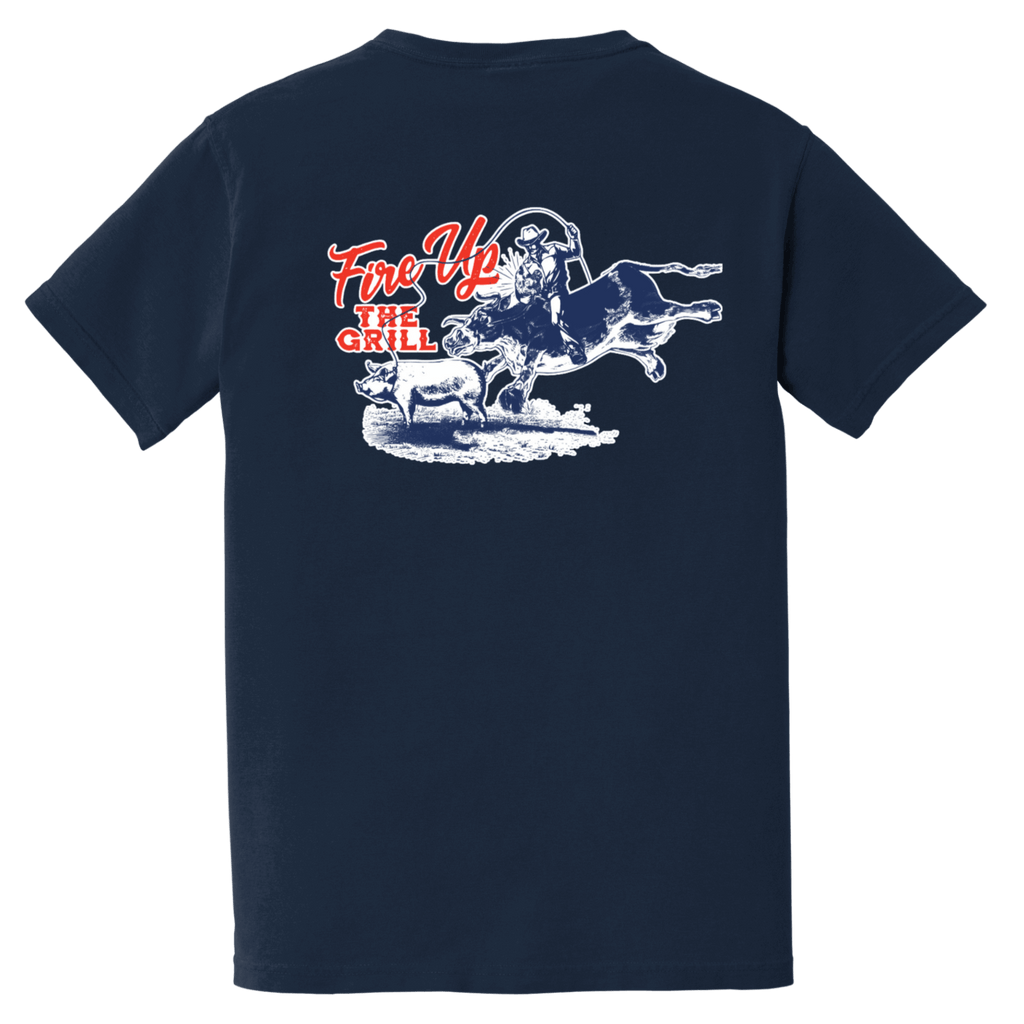 I Cook You Look Pocket T-Shirt – Fire Up the Grill - Merchandise | My Store