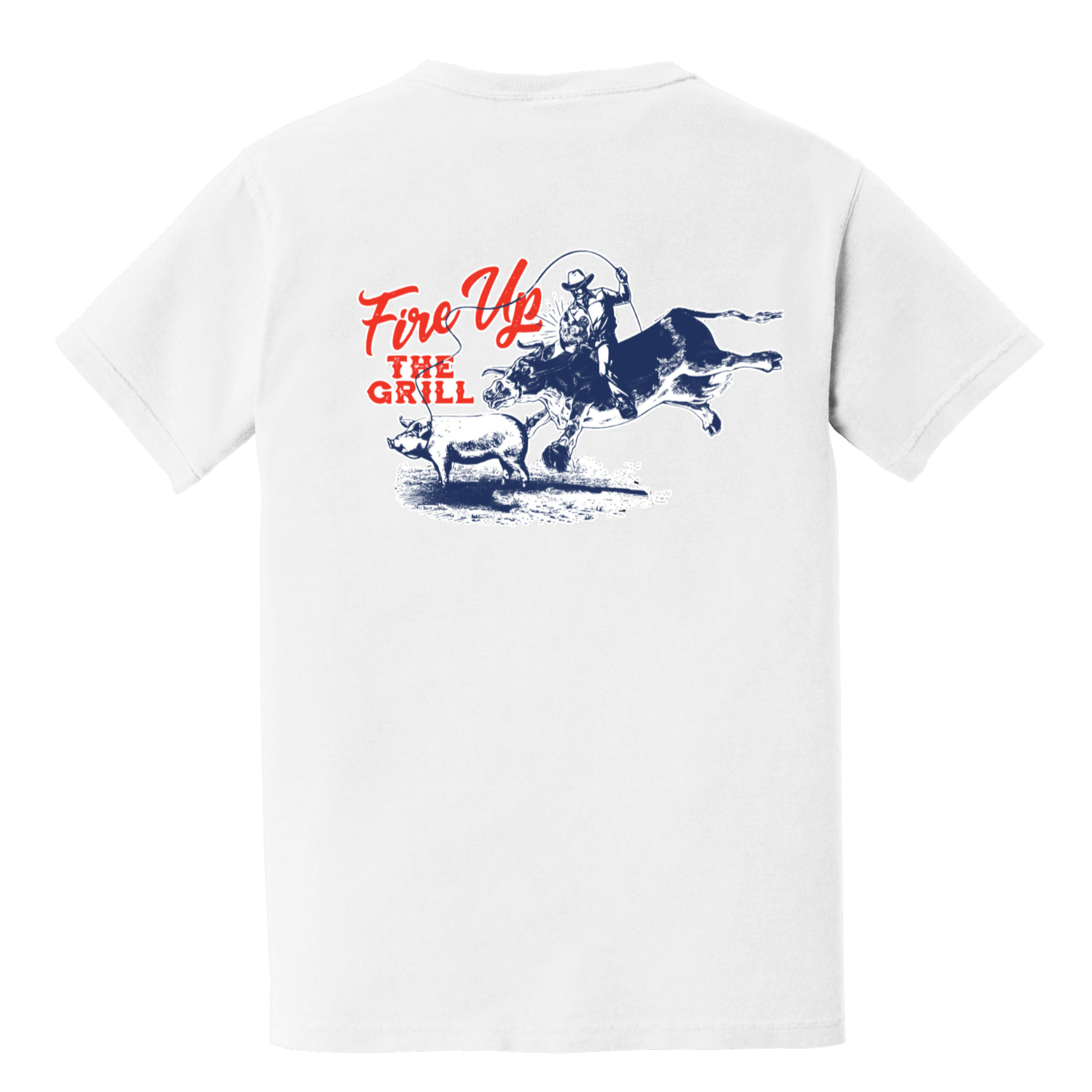 I Cook You Look Pocket T-Shirt – Fire Up the Grill - Merchandise | My Store