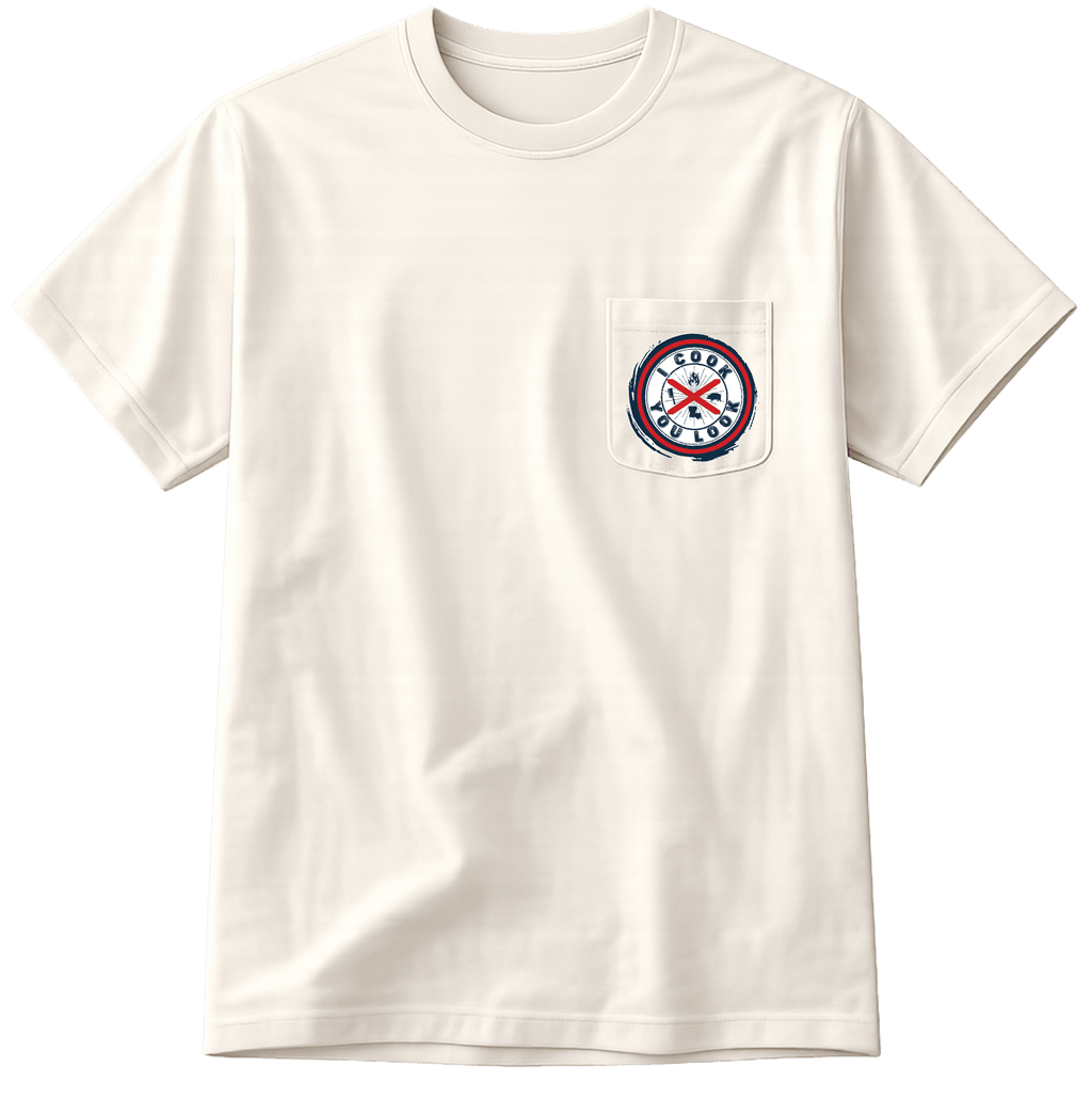 ICYL “Fire Up The Grill” Pocket T-Shirt - Merchandise | I Cook You Look