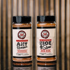 Two seasoning bottles – Any Reason and Nice & Slow BBQ Rub by I Cook You Look.