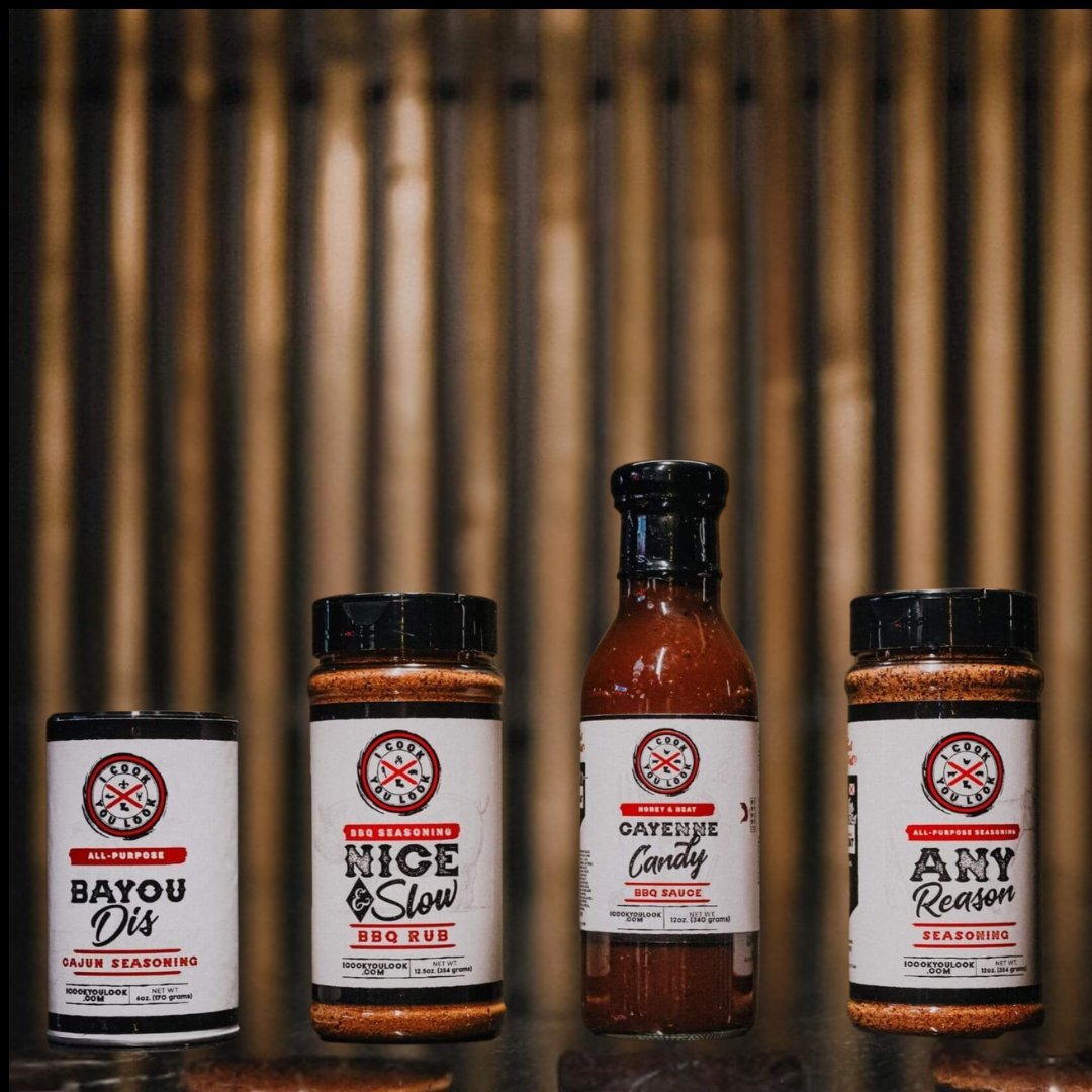 I Cook You Look Pit Pack – Authentic Louisiana BBQ Bundle